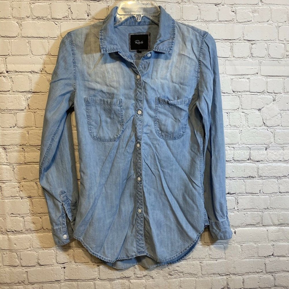 Rails Size XS Chambray Longsleeve Button Down